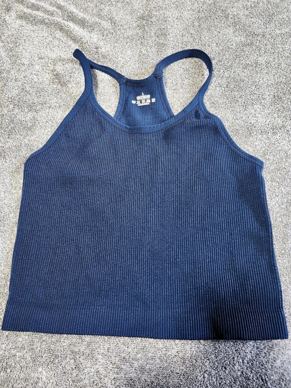 Lululemon Ribbed Tank Top in Blue Size Large Like New